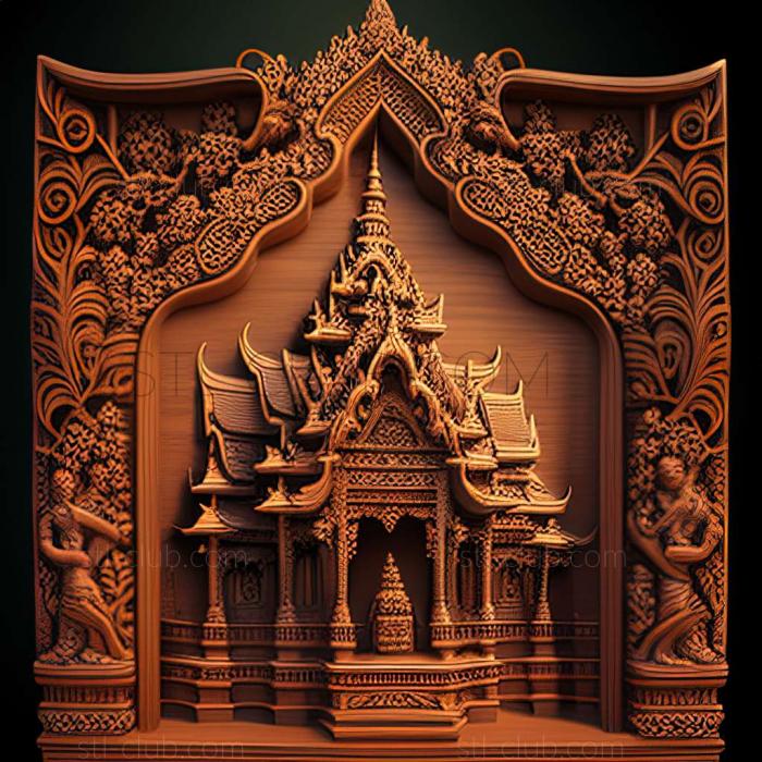 3D model Chaophraya Surasak in Thailand (STL)